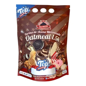 Oatmeal-harina De Avena Top Flavors 1.5 Kg Turrón Crujiente Chocolate Blanco