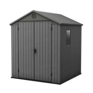 Caseta De Exterior Darwin 6x6 De Keter. 190x183x221 Cm - Gris