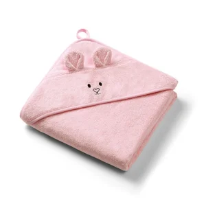 Capa De Baño Bamboo Xl Para Bebés Conejito Rosa