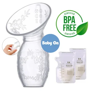 Extractor de leche manual en Silicona + 30 bolsas