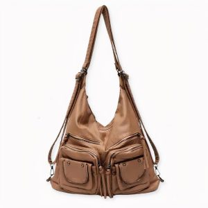 Bolso bandolera de imitación de cuero