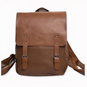 Mochila compacta vintage de polipiel