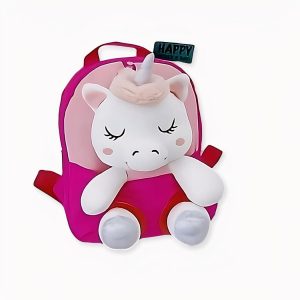 Mochila de peluche de unicornio para niños