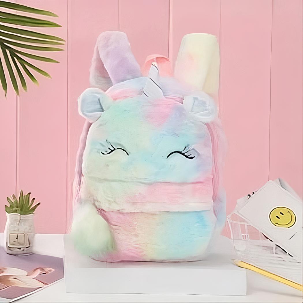 Mochila de peluche de unicornio para niña - Imagen 6
