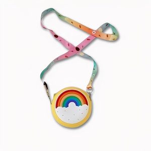 Bolso arco iris con correa ancha ajustable